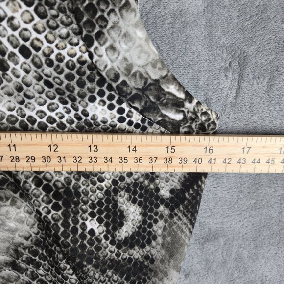 Carmen Marc Valvo Womens Bodycon Dress Size Small Snakeskin Animal Sleeveless - Picture 4 of 6